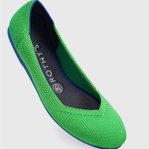 RARE | Rothy’s | Flats | Green | Jellybean |  Size 7.5